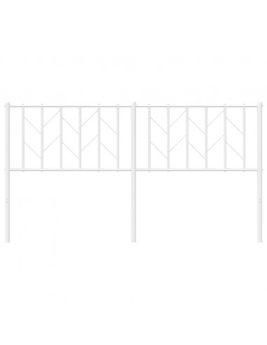 Testiera in Metallo Bianco 160 cm