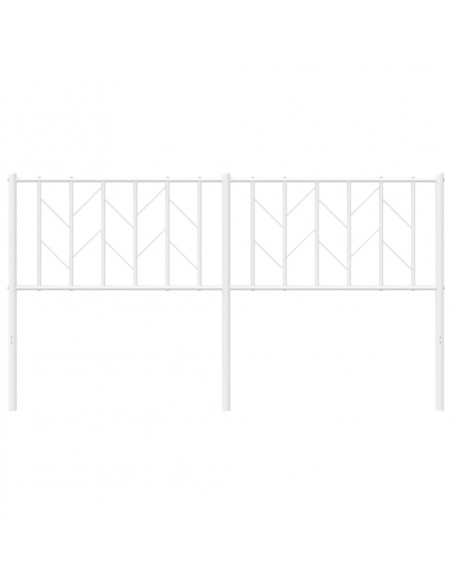 Testiera in Metallo Bianco 160 cm