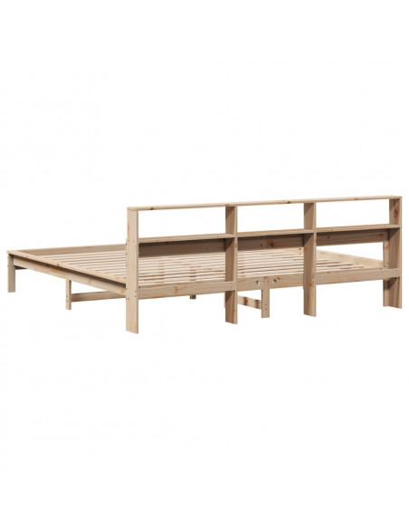 Letto senza Materasso 180x200 cm in Legno Massello di Pino