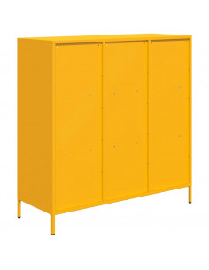 Credenza Giallo Senape 101,5x39x103,5 cm in Acciaio 2