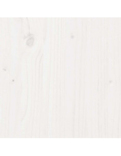 Letto senza Materasso Bianco 140x190 cm Legno Massello di Pino