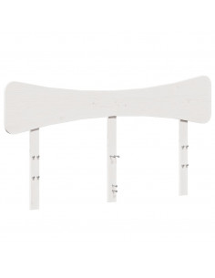 Letto senza Materasso Bianco 140x190 cm Legno Massello di Pino