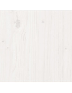 Letto senza Materasso Bianco 140x200 cm Legno Massello di Pino