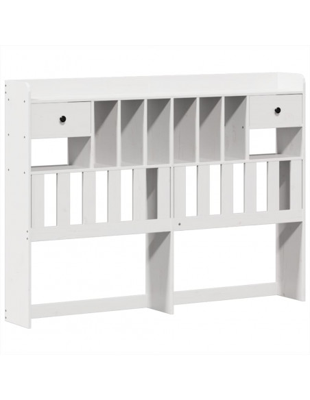 Letto senza Materasso Bianco 140x200 cm Legno Massello di Pino