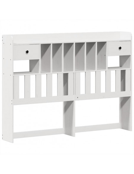 Letto senza Materasso Bianco 150x200 cm Legno Massello di Pino