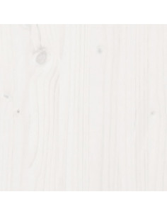 Letto senza Materasso Bianco 90x200 cm Legno Massello di Pino