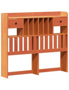 Letto senza Materasso Marrone Cera 135x190 cm in Legno di Pino