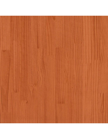 Letto senza Materasso Marrone Cera 135x190 cm in Legno di Pino