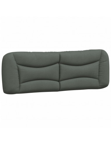 Letto con Materasso Grigio Scuro 160x200 cm Tessuto