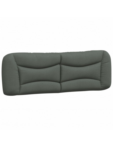 Letto con Materasso Grigio Scuro 160x200 cm Tessuto