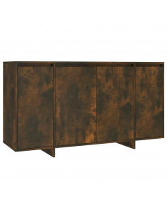 Credenza Rovere Fumo 135x41x75 cm in Truciolato 2