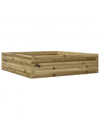 Fioriera da Giardino 90x90x23 cm in Legno di Pino Impregnato