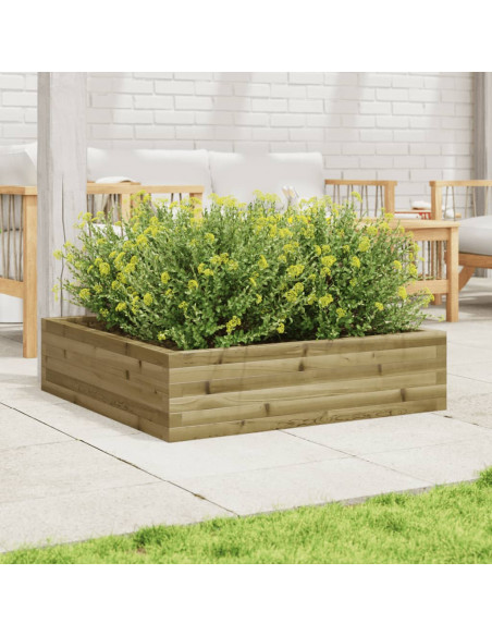 Fioriera da Giardino 90x90x23 cm in Legno di Pino Impregnato