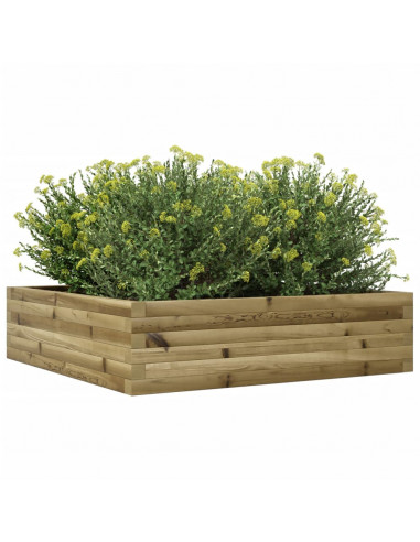 Fioriera da Giardino 90x90x23 cm in Legno di Pino Impregnato