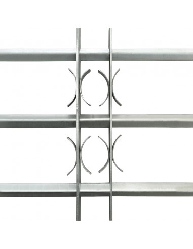 Grate per Finestre Regolabili 3 Barre Trasversali 500-650 mm