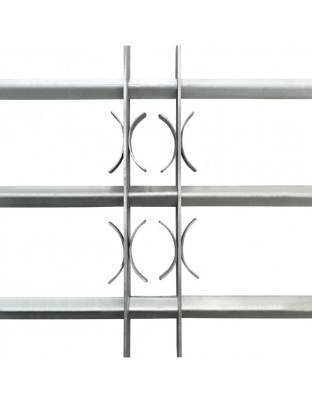 Grate per Finestre Regolabili 3 Barre Trasversali 500-650 mm