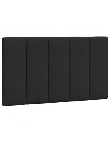 Giroletto con Testiera Nero 90x200 cm in Velluto