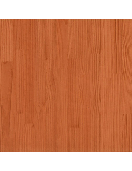 Letto senza Materasso Marrone Cera 200x200 cm in Legno di Pino