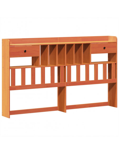 Letto senza Materasso Marrone Cera 200x200 cm in Legno di Pino