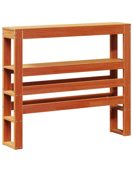 Letto senza Materasso Marrone Cera 75x190 cm in Legno di Pino
