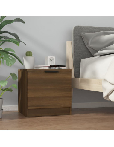 Comodini 2 pz Rovere Marrone 40x39x40 cm