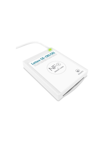 LETTORE ATLANTIS P005-CIED331C combo CIE 3.0 + SMART CARD USB NFC per Carta Identità Elettronica Italiana CIE 3.0 CNS/CRS/TS