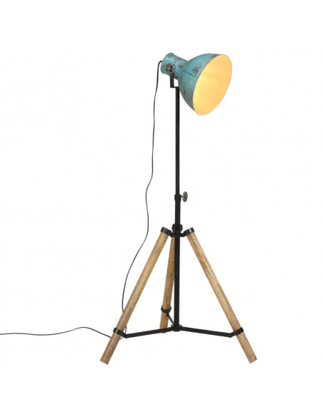 Lampada da Terra 25 W Blu Anticato 75x75x90-150 cm E27