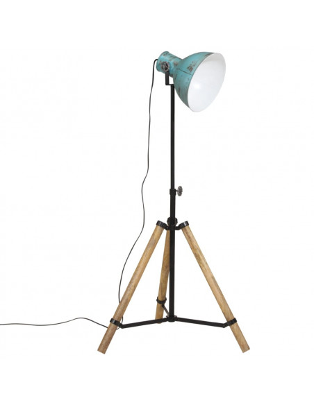 Lampada da Terra 25 W Blu Anticato 75x75x90-150 cm E27