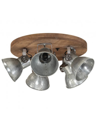 Lampada da Soffitto 25 W Argento Vintage 50x50x25 cm E27