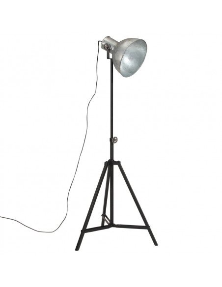 Lampada da Terra 25 W Argento Vintage 61x61x90-150 cm E27