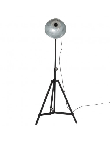 Lampada da Terra 25 W Argento Vintage 61x61x90-150 cm E27