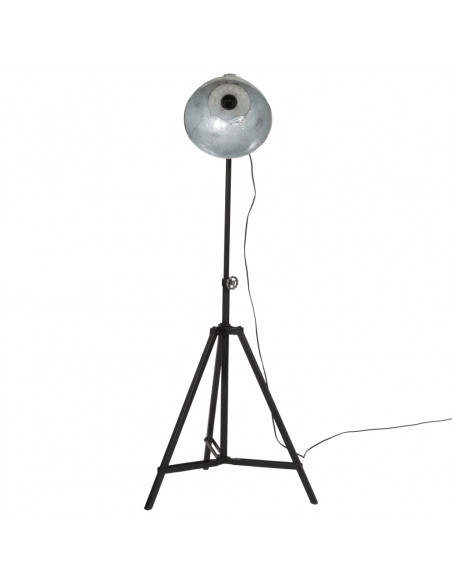Lampada da Terra 25 W Argento Vintage 61x61x90-150 cm E27