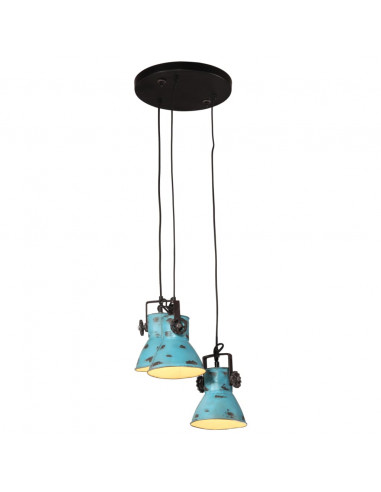 Lampada Pensile 25 W Blu Anticato 30x30x100 cm E27