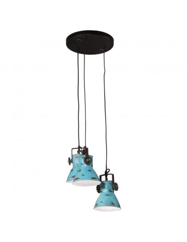 Lampada Pensile 25 W Blu Anticato 30x30x100 cm E27