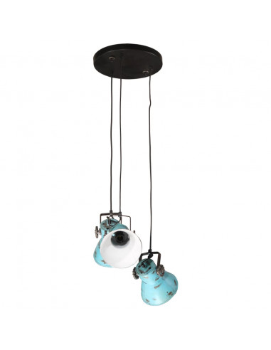 Lampada Pensile 25 W Blu Anticato 30x30x100 cm E27