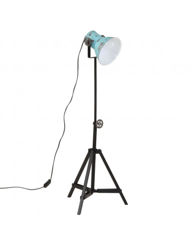 Lampada da Terra 25 W Blu Anticato 35x35x65/95 cm E27