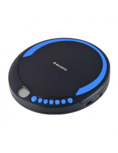 Lettore CD portatile Majestic 109550 Dm 1550 MP3 Nero e Blu Nero e Blu
