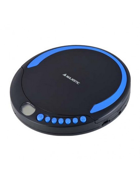 Lettore CD portatile Majestic 109550 Dm 1550 MP3 Nero e Blu Nero e Blu