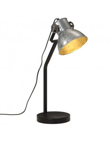 Lampada da Scrivania 25 W Argento Vintage 17x17x60 cm E27