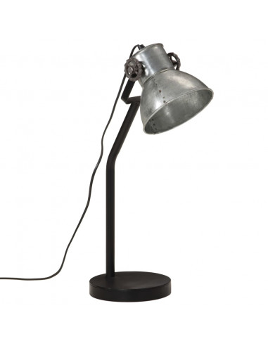 Lampada da Scrivania 25 W Argento Vintage 17x17x60 cm E27