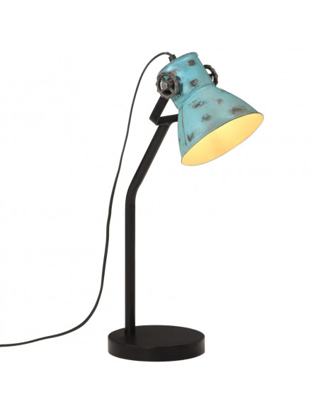 Lampada da Scrivania 25 W Blu Anticato 17x17x60 cm E27
