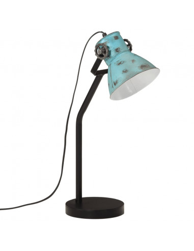 Lampada da Scrivania 25 W Blu Anticato 17x17x60 cm E27