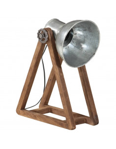 Lampada da Scrivania 25 W Argento Vintage 30x17x40 cm E27 2