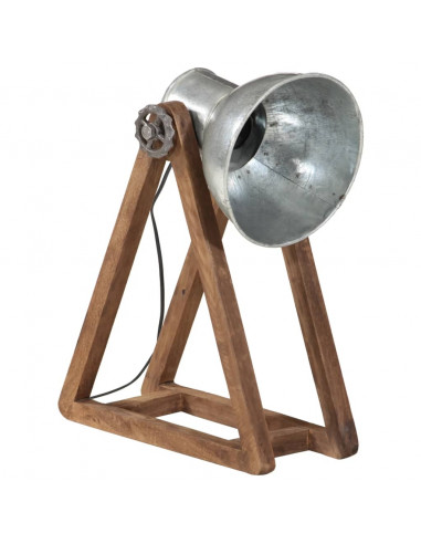 Lampada da Scrivania 25 W Argento Vintage 30x17x40 cm E27