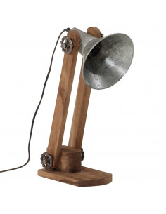 Lampada da Scrivania 25 W Argento Vintage 23x13x52 cm E27 2