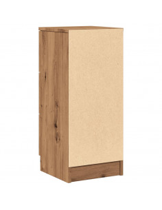 Credenze 2 pz Rovere Artigianale 30x30x70 cm Legno Multistrato 2