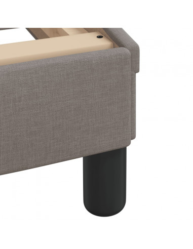 Giroletto con Testiera Tortora 90x200 cm in Tessuto