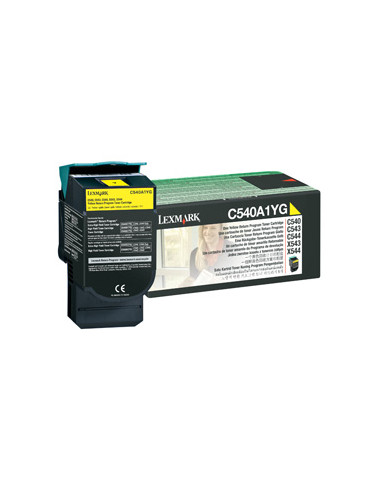 Lexmark C540A1YG cartuccia toner 1 pz Originale Giallo