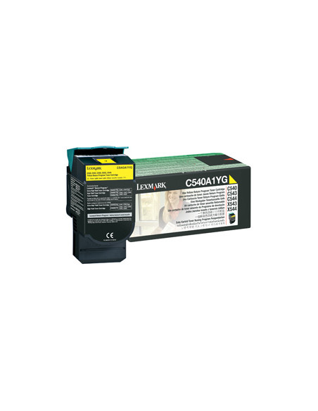 Lexmark C540A1YG cartuccia toner 1 pz Originale Giallo