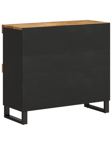Credenza 85x33x75 cm in Legno Massello di Mango